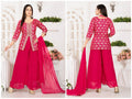 Kripa Women Solid Kurta (Red)