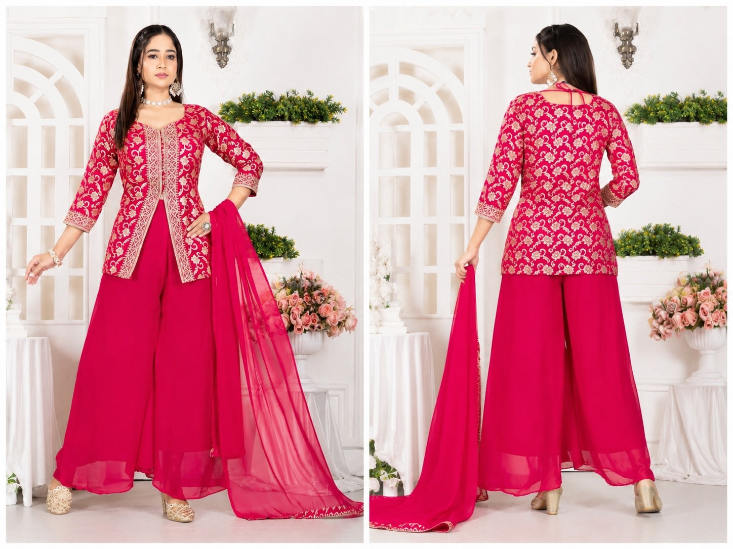 Kripa Women Solid Kurta (Red)
