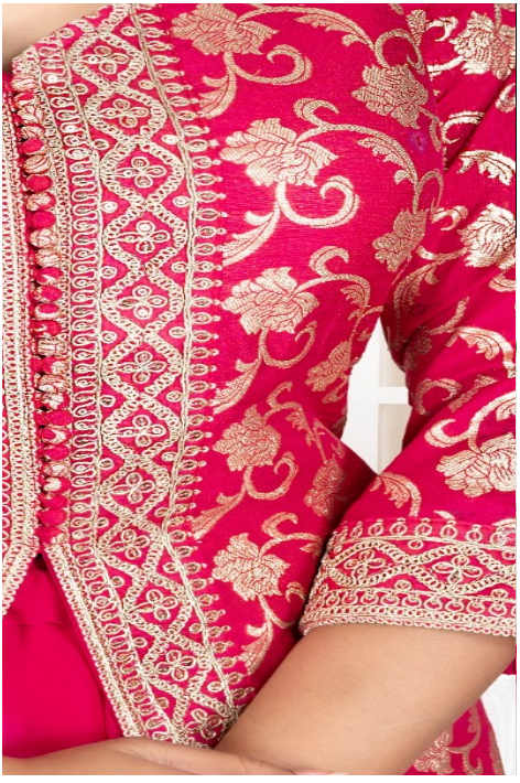Kripa Women Solid Kurta (Red)