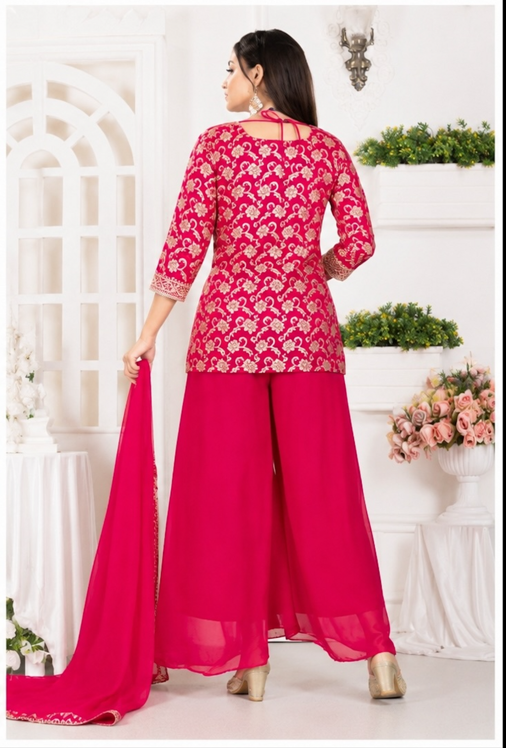 Kripa Women Solid Kurta (Red)